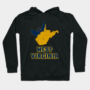 West Virginia Mothman - vintage retro distressed cryptid Hoodie